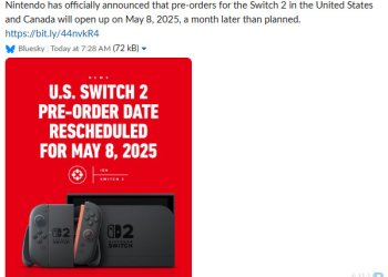 Switch 2 Pre-Order Rescheduling for May 8 is False – News